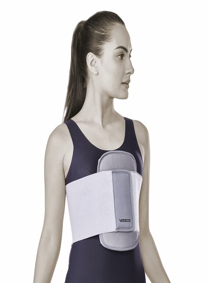 Vissco Sternal Brace | Chest Support For Rib Fracture, Chest Pain Relief - Medium (Grey), (0626M) - Image 1