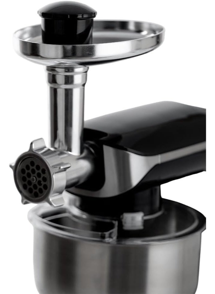 اي تي اي محضر طعام 3 في 1 - عجان كهربائي وخلاط ومفرمة لحوم - وعاء من الفولاذ المقاوم للصدأ سعة 6 ل - محرك 2000 وات من ايه تي ايه - Image 2