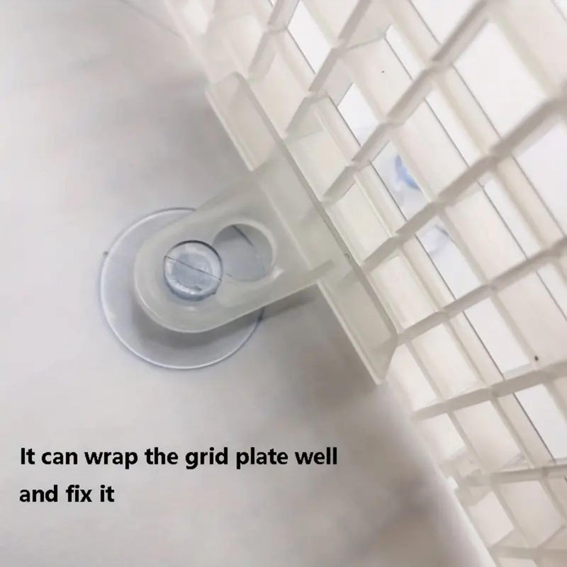 VAYINATO ® White Divider Sheet Breeding Separation Aquarium Glass Clip | Partition Fish Tank Isolation Suction Cup Clip (Pack of 5) by Petzlifeworld - Image 5