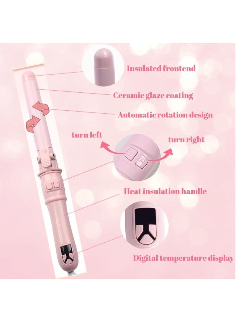 Automatic Curling Wand Rotating Curling Iron, Professional 28mm/1.1 Inch Hair Curler Hair Styling Irons Fast Heating Wand for Medium/Long Hair - Image 4