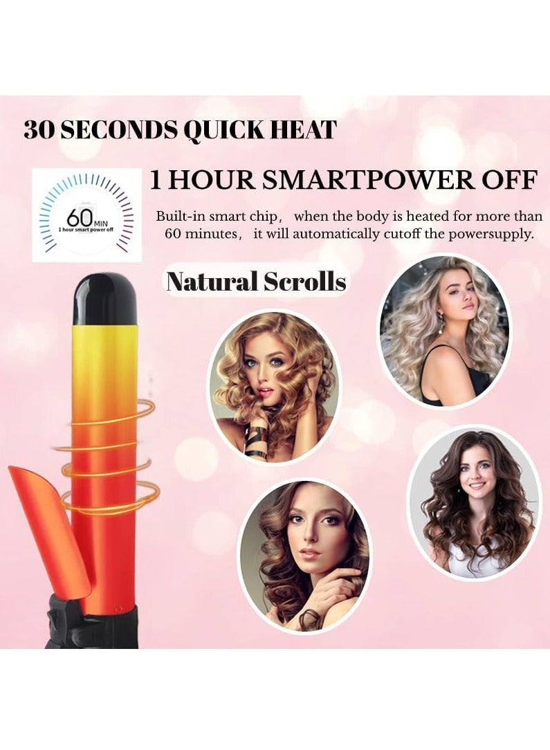 Automatic Curling Wand Rotating Curling Iron, Professional 28mm/1.1 Inch Hair Curler Hair Styling Irons Fast Heating Wand for Medium/Long Hair - Image 5