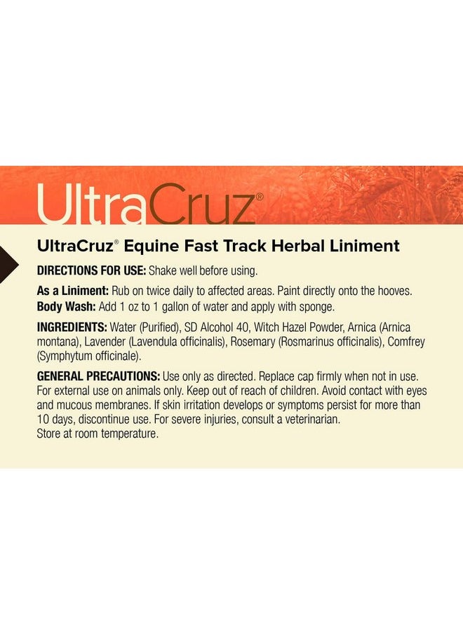 UltraCruz UltraCruz Veterinary Fast Track Herbal Liniment for Horses, 16 oz  - Image 4