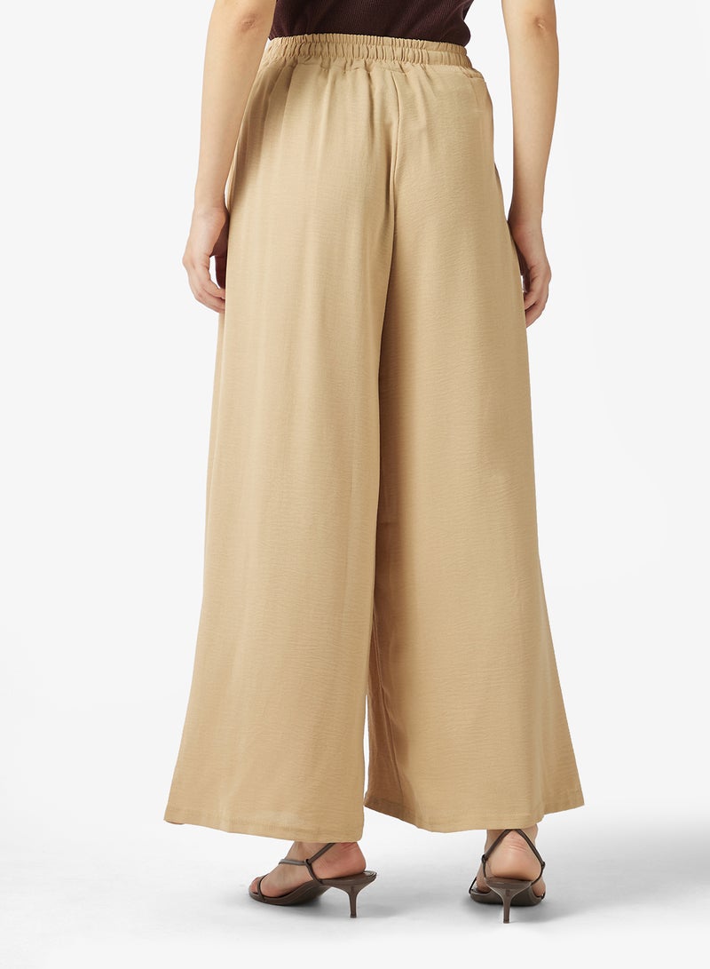 ELLA Wide Leg Trouser With Drawstring - Image 3