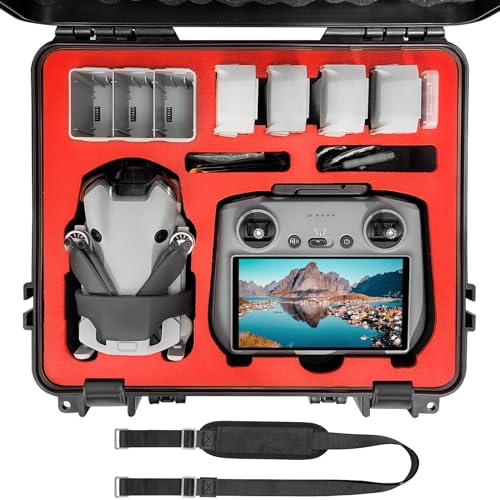 FPVtosky حقيبة صلبة FPVtosky Mini 4 Pro لطائرة DJI Mini 4 Pro و Mini 3 Pro، حقيبة مقاومة للماء لطائرة Mavic Mini 4 Pro مع وحدة تحكم DJI RC و DJI RC 2، حقيبة سفر لطائرة DJI Mini 4 Pro و Mini 3 Pro، ملحقات - Image 1