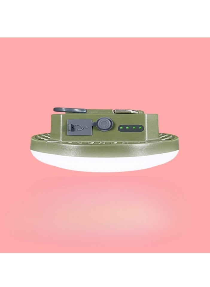 Camping Light, Outdoor Portable Led Camping Lantern, Rechargeable Waterproof Tent Light With Three Modes, Multipurpose Camping Bulb Lamp For Indoor And Outdoor, (MOS 14 Green Large Size, White Light) - Image 1