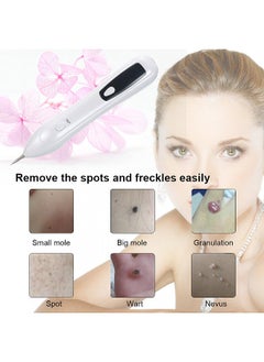 Portable Lcd Dot Mole Freckle Spot Tattoo Removal Pen Beauty Skin Machine  White