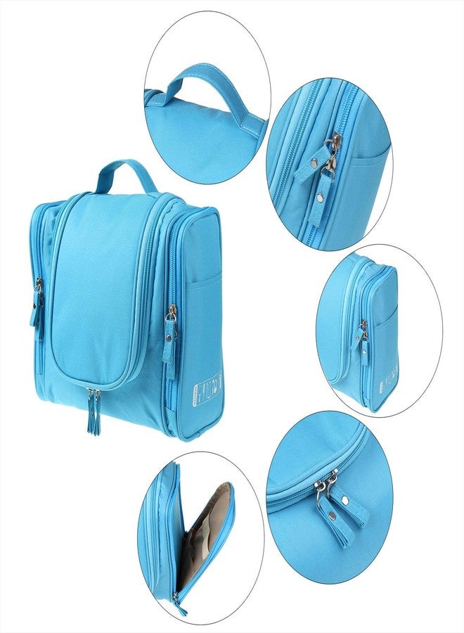 Shivexim® Toiletry Bag with Hanging Hook Organizer for Travel Accessories, Makeup, Shampoo, Cosmetic, Personal Items, Bathroom Portable Storage Bag (Blue) - Image 3