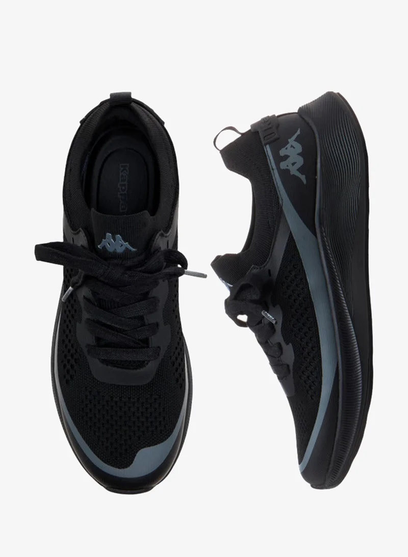 Kappa BLACK Men's Textured Sports Shoes with Lace-Up Closure for Men | Best Price UAE