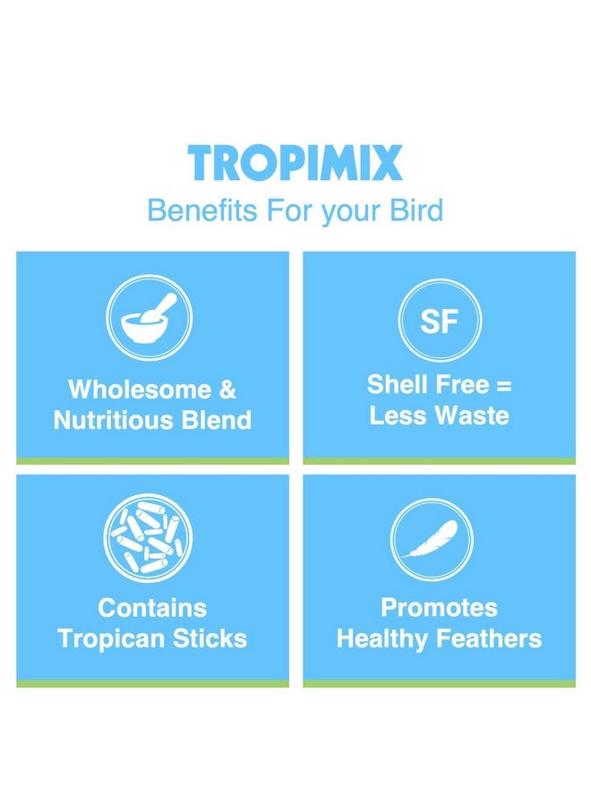 Hari Tropimix Bird Food, Hagen Large Parrot Food With Seeds, Fruit, Nuts, Vegetables, Grains, And Legumes, Enrichment Food, 4 Lb Bag - Image 4
