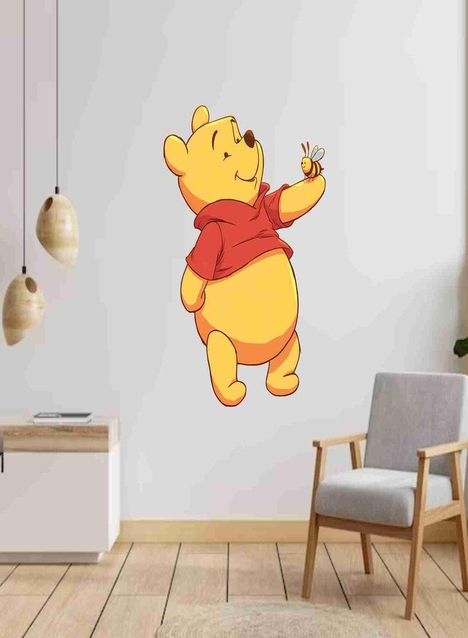 SkyOlla Removable Wall Sticker - Winnie The Pooh Theme - 40x60 cm Peel & Stick Cartoon PVC Vinyl - Ideal for Baby Room, Nursery, Kids Room, Hall and Living Room Decoration - Image 4