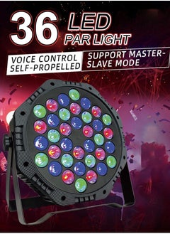 Yuwell RGB Stage Lighting 36 LED Dj Par Lights Uplighting For Events Diverse Lighting Modes Supported DMX512 Sound Activated Master-Slave Auto-Run Mode RGB Disco Par Light For Wedding Party And Concert  - Image 3