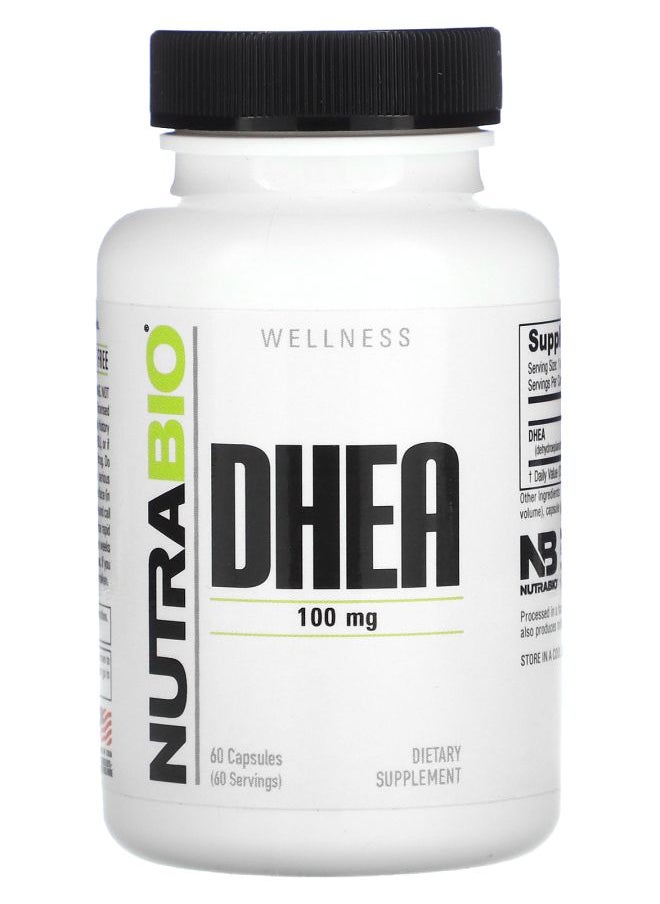 NutraBio DHEA 100 mg 60 Capsules 