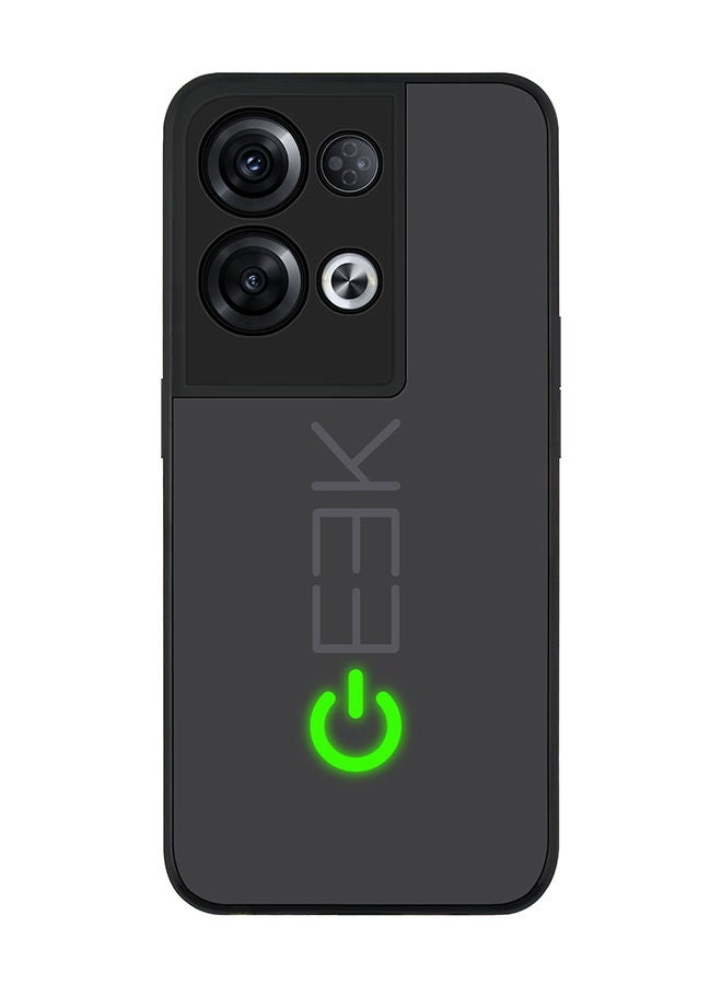 Stylizedd حافظة سوداء متينة لهاتف أوبو رينو 8 برو، حافظة رفيعة، حواف مطاطية مرنة، مضادة للسقوط، غلاف TPU رقيق - جيك أون - Image 1