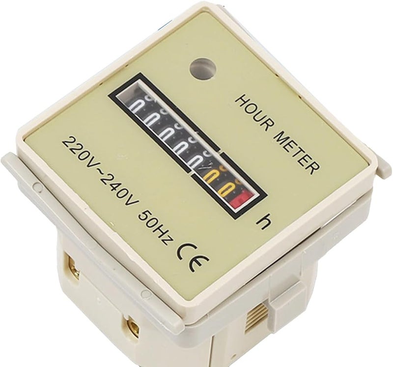 Industrial Machinery Hour Meter Timer Counter 220V 240V 50Hz Operating Gauge for Vehicles Air Conditioning - Image 1