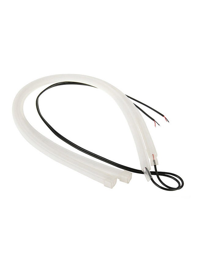 Loquat 2-Piece 12V Car Daytime Running Lights Soft Article Lamp - Image 1