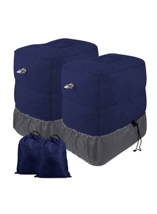 HomarKet 2-Pack Inflatable Foot Rest Pillow for Travel,Travel