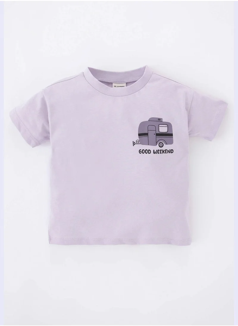 DeFacto BabyBoy Knitted Short Sleeve T-Shirt
