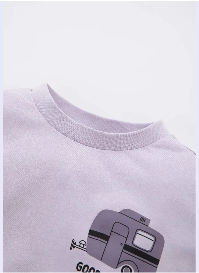 DeFacto BabyBoy Knitted Short Sleeve T-Shirt