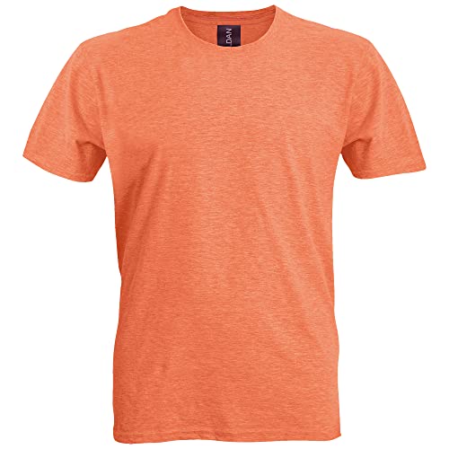 Gildan Adult Softstyle Cotton T-Shirt, Style G64000, Multipack, Heather Orange (2-Pack), X-Large - Image 3