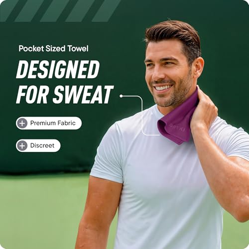 DRYKI PocketSized Sweat Towels The Original Sweat Absorbing Handkerchiefs QuickDry Microfiber Sweat Rags for Face Hands Body Gym Sports and Work Summit Large Size 3 Pack - Image 3