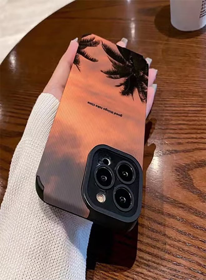 COVERSCART Protective Case Cover For Apple iPhone 13 Pro Max Good Things Take Time Design Multicolour - Image 3