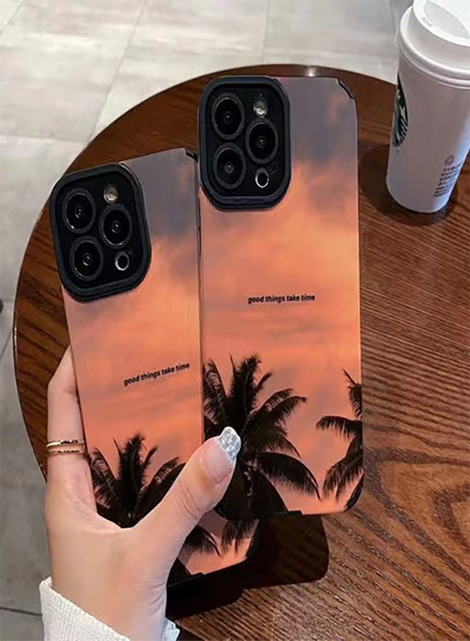 COVERSCART Protective Case Cover For Apple iPhone 13 Pro Max Good Things Take Time Design Multicolour - Image 2