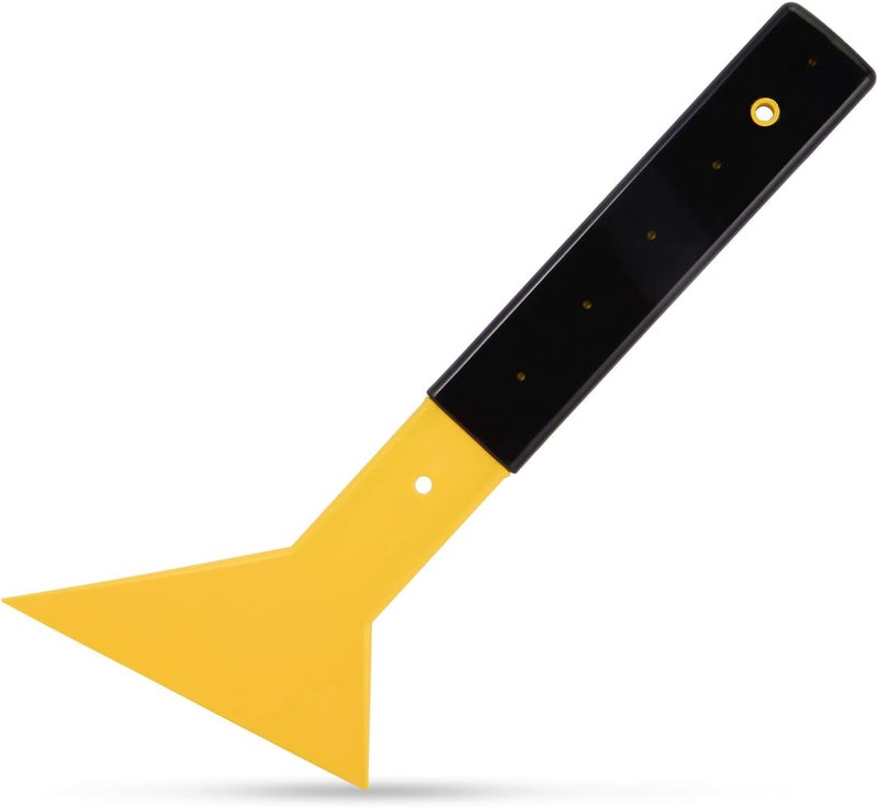 Ehdis Window Tint Squeegee Long Handle Scraper Tool Triangle Slim Foot Tinting Squeegee Windshield Snow Frost Ice Removal Tool for Cars Trucks Window Film Installation Applicator Tool - Image 1