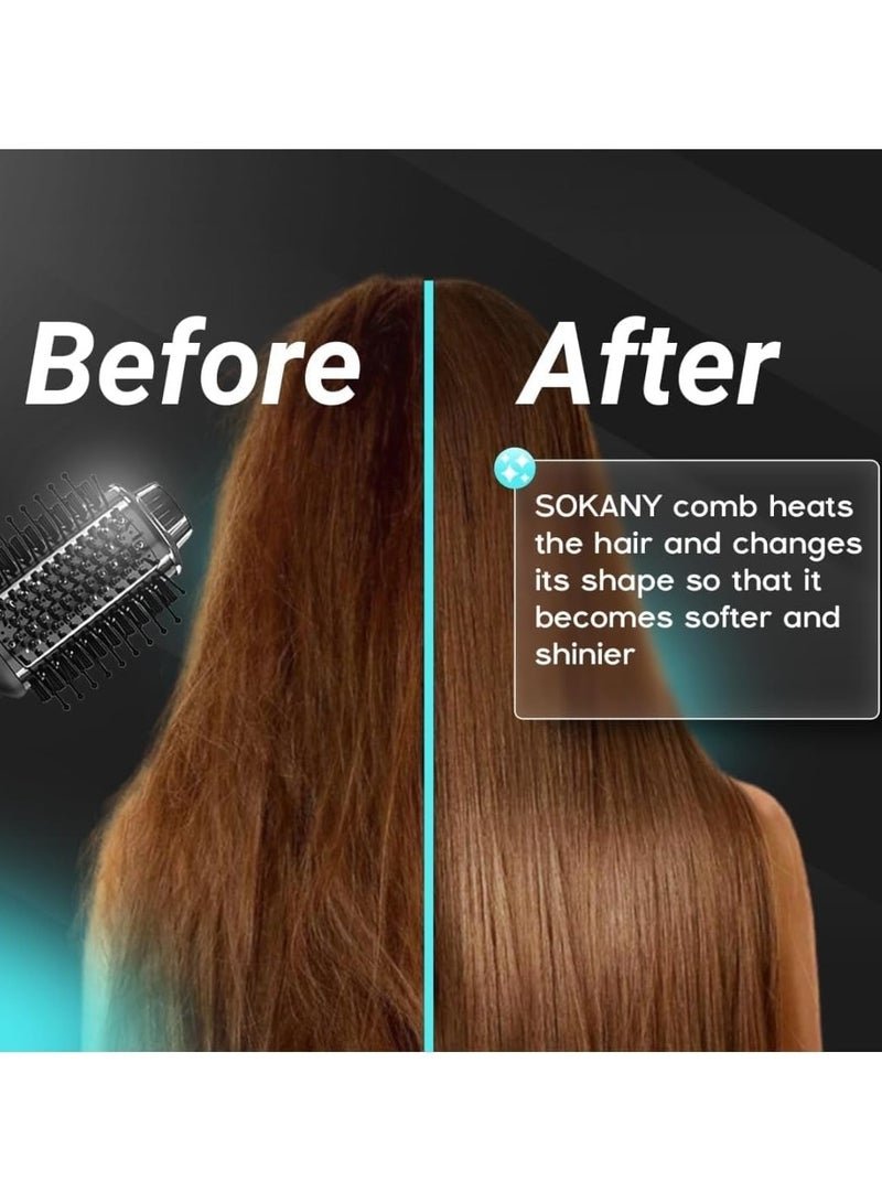 Sokany 3 in 1 Hot Air Brush, Dry and Straighten, Effortless Styling in Less Time for Amazing Results, SK-1922 - Image 3