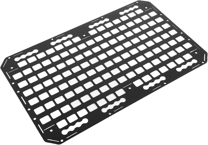 Zerodis Truck Bed Molle Panel Cargo Racks Storage Board with Versatile Organizers for Pickups and SUVs 27.24x17 Inch Truck Bed Molle Panel Aluminum L Track Other Vehicles - Image 2