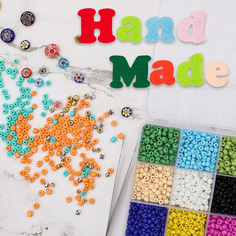 Beads For Stringing Adult Children Beads Set 4mm Colors Beads Letter Beads Letters Bead Jewelry For Girls Bracelet Hair Band Jewelry Crafting Gift - Image 3