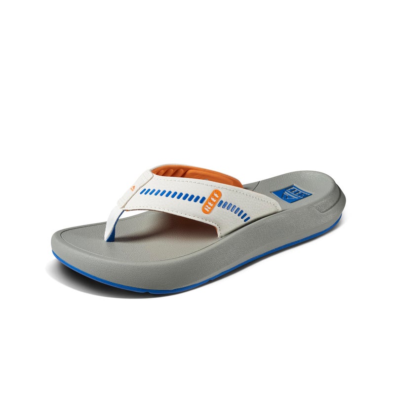 Reef Mens Sandals, Cruiser, Blue/White/Orange, 10 - Image 1