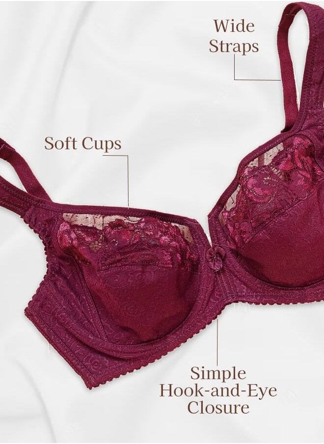 Every Woman Knows Bust Lifting Wireless Bra with Wide Adjustable Straps and No Underwire 36-48 DEF  - Image 3