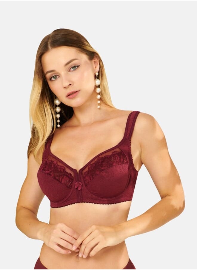 Every Woman Knows Bust Lifting Wireless Bra with Wide Adjustable Straps and No Underwire 36-48 DEF  - Image 1