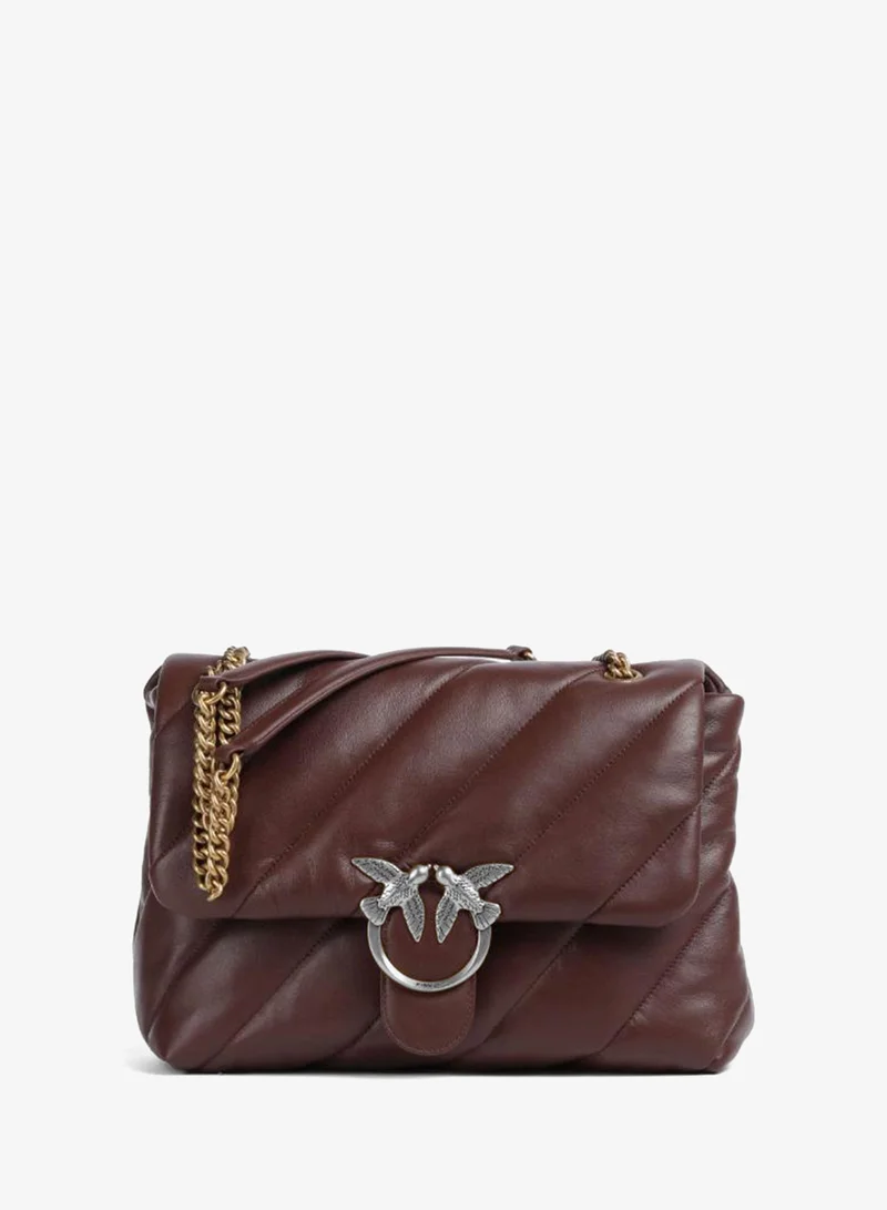 بينكو Logo Detail Flap Over Shoulder Bag