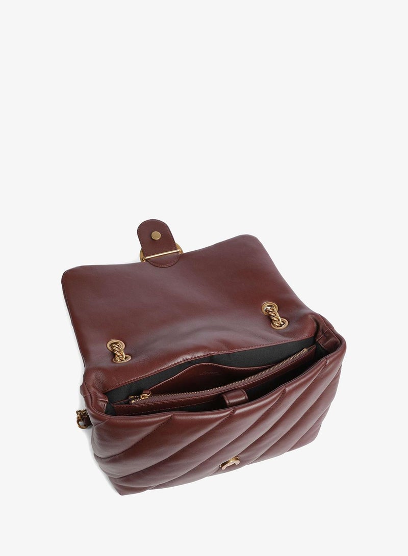 PINKO Large Puff Maxi Quilt Love Bag - Image 4