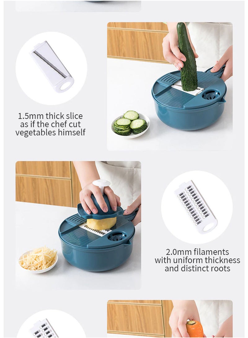 AROAQ Kitchen Tools Multifunctional Salad Chopper & Shredder For Vegetables  - Image 3