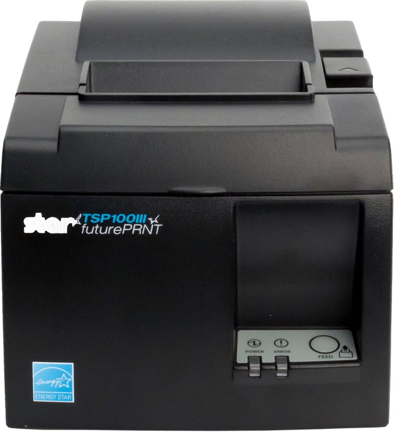Star Micronics TSP143IIILAN Ethernet (LAN) Thermal Receipt Printer with Auto-Cutter and Internal Power Supply - Gray - Image 2