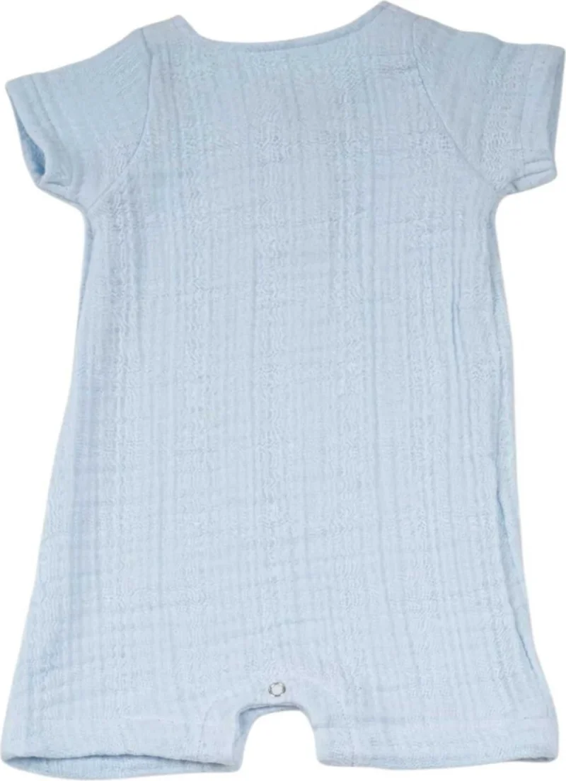Tezzgelsin Baby 4 Layer Muslin Fabric 100% Organic Cotton Half Sleeve Jumpsuit