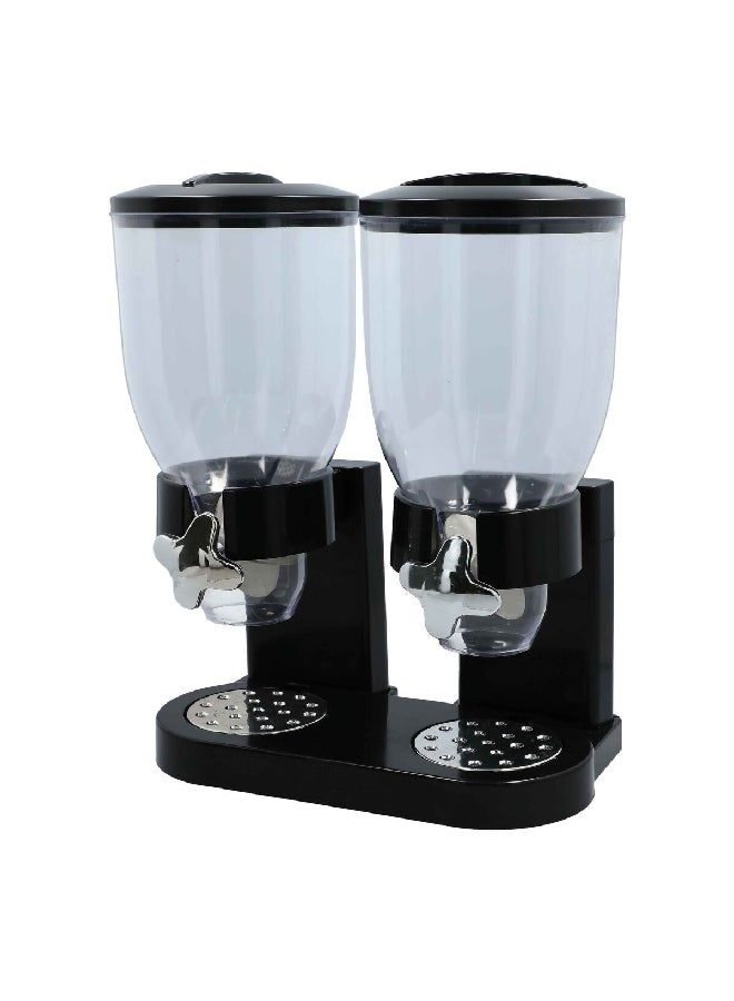 Felli Indispensable Double Food Dispenser Black and Clear 17.5oz PCD2-B - Image 3