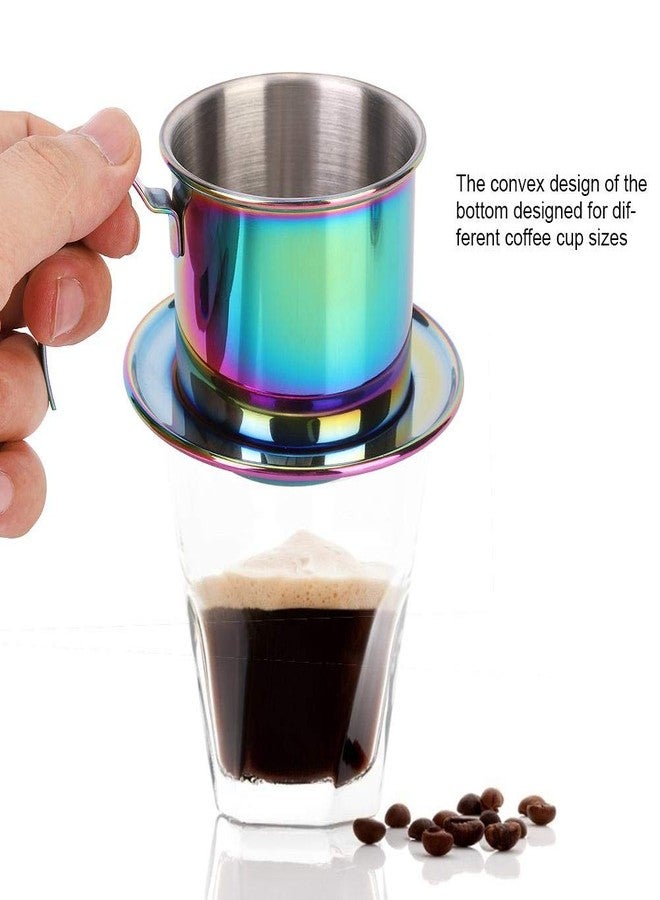 Fdit 304 Stainless Steel Coffee Pot, Pour Over Coffee Dripper with Reusable Filter 7.5cm Inner Diameter Portable Drip Coffee Maker for Home Office Travel - Image 4