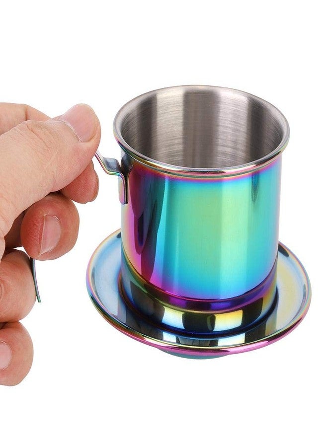 Fdit 304 Stainless Steel Coffee Pot, Pour Over Coffee Dripper with Reusable Filter 7.5cm Inner Diameter Portable Drip Coffee Maker for Home Office Travel - Image 5