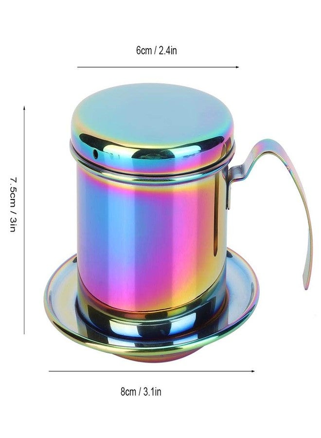 Fdit 304 Stainless Steel Coffee Pot, Pour Over Coffee Dripper with Reusable Filter 7.5cm Inner Diameter Portable Drip Coffee Maker for Home Office Travel - Image 2