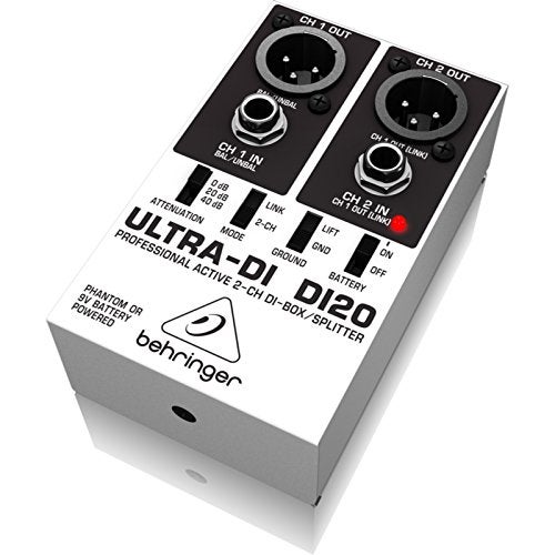 behringer بيهرينجر ألترا-دي دي20 صندوق دي-بوكس/موزع نشط احترافي بقناتين - Image 4