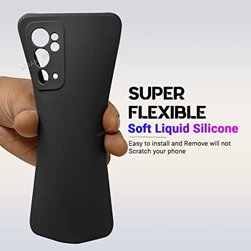 LIRAMARK Silicone Soft Back Cover Case for OnePlus 9RT 5G / 1+9RT 5G (Silicone Black) - Image 4
