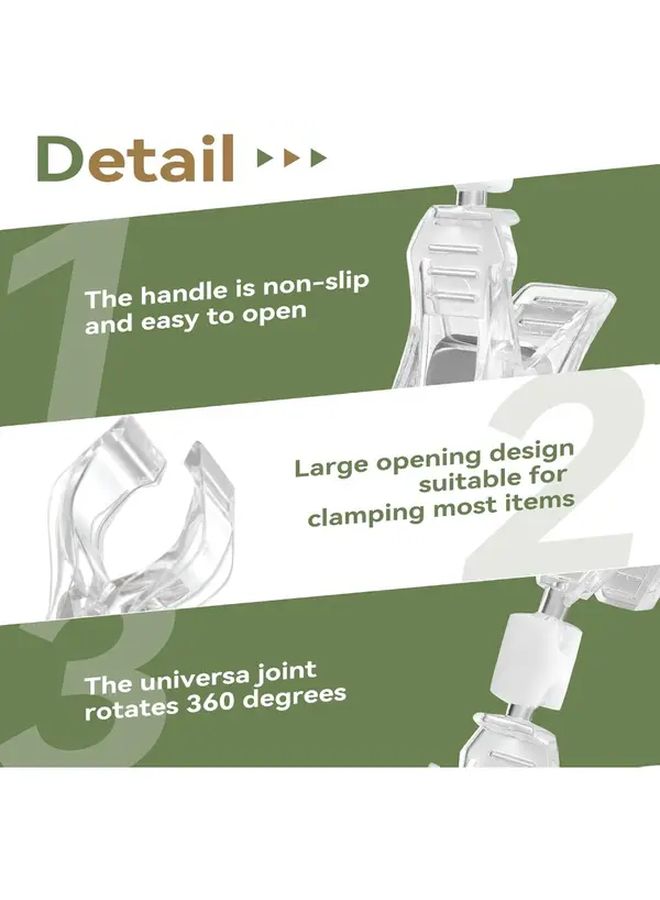 31 Pack Heavy Duty Plastic Double Sided Sign Holder Clips With Rotatable Swivel Base And Sturdy Base For Price Display Rack Including Price Tags - Image 4