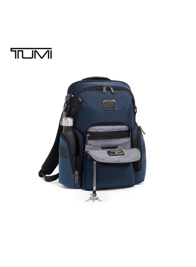 Tumi Alpha Bravo Series Men's Business Travel High-end Fashion Backpack 0232793nvy, Navy Blue - Image 4
