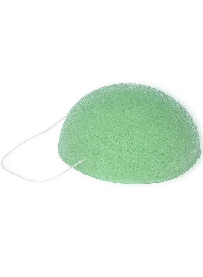 KIRA Round Bath Sponge Pad Puff For Deep Cleansing Exfoliating Washing For Premium Bath Sponge Pad for Silky-Soft Skin and Spa-like Relaxation For Men And Women (Green) - Image 1