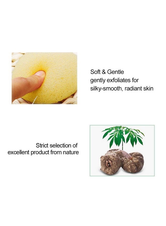 KIRA Round Bath Sponge Pad Puff For Deep Cleansing Exfoliating Washing For Premium Bath Sponge Pad for Silky-Soft Skin and Spa-like Relaxation For Men And Women (Green) - Image 3