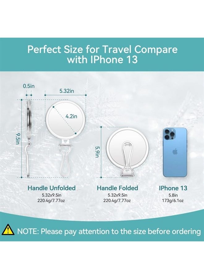 B Beauty Planet - 30X Magnifying Mirror, Two Sided Mirror, 30X/1X Magnification, Folding Makeup Mirror with Handheld/Stand,Use for Makeup Application, Tweezing, and Blackhead/Blemish Removal. 5IN. - Image 1