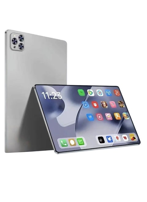 Pad Pro Tablet Computer, 5G Full Network Android Pad, High Performance Octa Core Processor Dual Camera Student Learning Tablet For Entertainment Gaming Learning, (1pc, Grey, 16GB RAM 1TB ROM)
